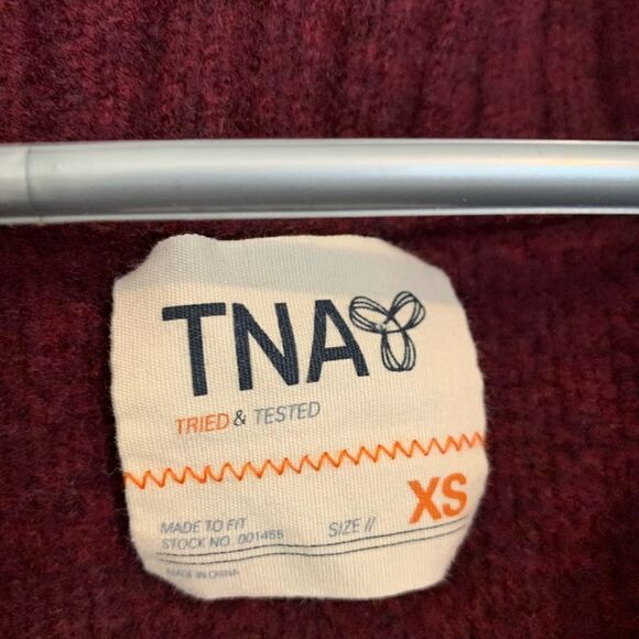 ARITZIA TNA Telluride 100% Wool Zipup Sweater - Picture 5 of 5